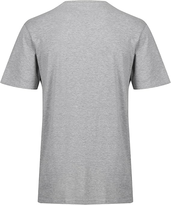 Lee Mens T Shirt  Pack of 2 in Black/Grey Standard Fit with Crew Neck and Branded Logo - Cotton Rich Super Soft & Comfortable Loungewear