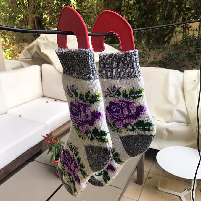 Red Suricata Adjustable Size Sock Blockers - Pair of Socking Stretchers for Knitting & Crochet Socks