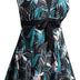 ECUPPER Womens Plus Size Skirted Swimsuit Floral Printed Swimwear Padded Swim Suit Dress with Boy Shorts