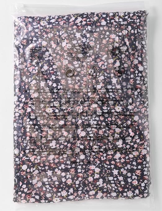 EFFAN Ladies Summer Tops Womens Casual T Shirts V Neck Elegant Floaty Floral Printed Tunic Blouse Floral Black L (UK 16-18)