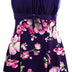 Wantdo Women's One-Piece Swim Dresses Plus Size Skirtini Tummy Control Swimsuits Summer Swimming Costume with Skirt A20(Sapphire Floral) 16-18