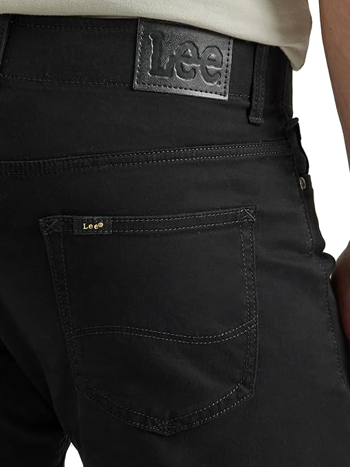 Lee Men's Performance Series Slim Straight Leg Jean Extreme Motion, Black, 34W x 30L