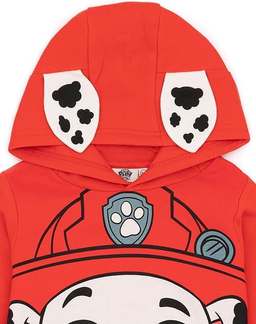 Paw Patrol Kids Hoodie | Boys Girls Chase Marshall Skye Everest OR Rubble Sweater Options | Yellow Navy Red Pink Blue Jumpers 3D Ears | Nickelodeon Merchandise, 3-4 Years