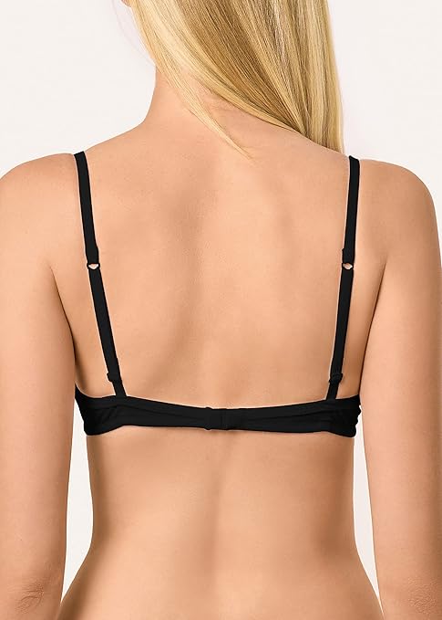 2 PACK Golden Lady Women's Reggiseno a triangolo Bra, 0.0 inches, Nero, 4B IT = 38B UK