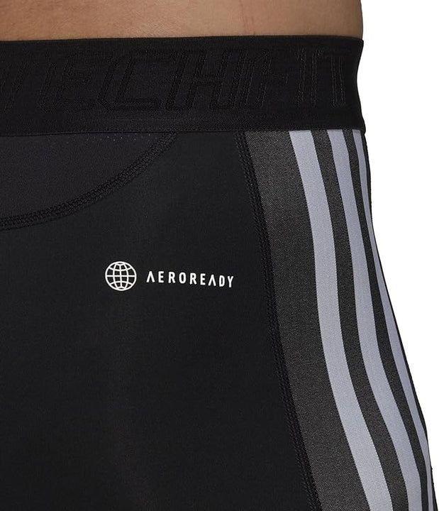 Adidas Men's Techfit 3-Stripes Training Tights, Black, M