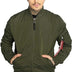 Alpha Industries Men's MA-1 TT Bomber Jacket, Sage-Green, S