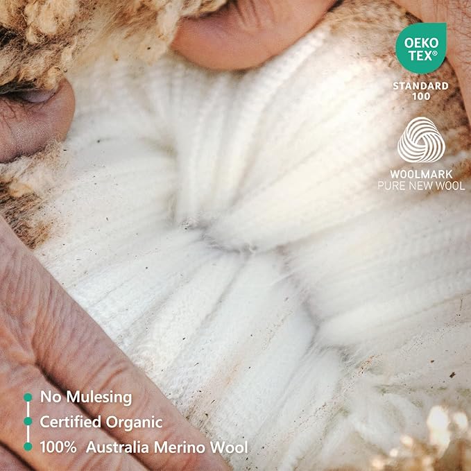 Merino Protect 100% Merino Wool T Shirt Mens Odor Resistance Base Layer Lightweight Hiking Travel T-Shirt Soft Undershirt Black, XL