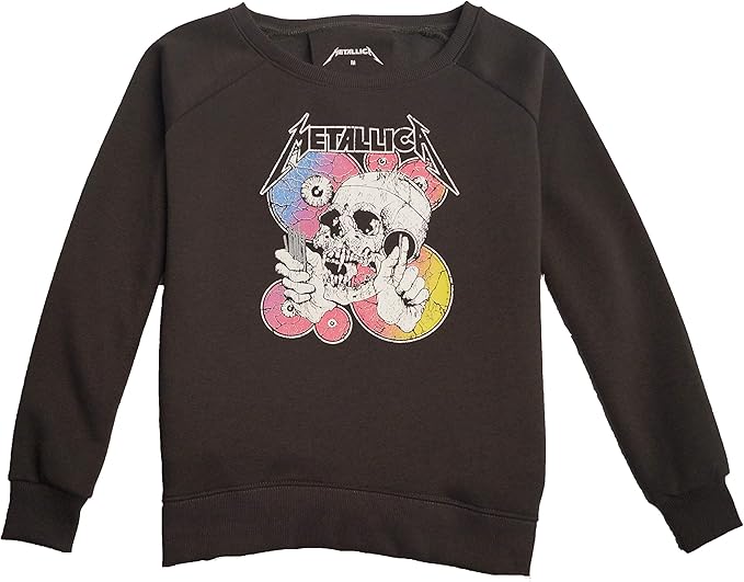Metallica Official Women’s Sweatshirts Khaki Rock Original - Large