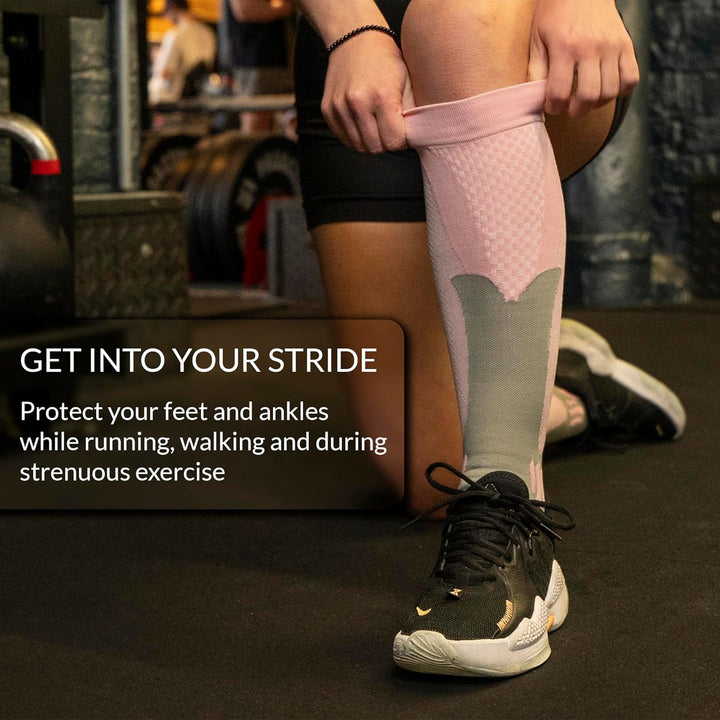 360 RELIEF 3 Pairs Copper Compression Socks - Women & Men Graduated Athletic Fit for Running, Nurses, Shin Splint, Flight Travel, Maternity, Pregnancy | S/M, Black with Mesh Laundry Bag