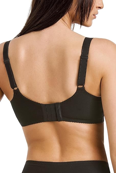 Teyli Women's Anastasia Mama Minimizer Bra, Schwarz, 34FF