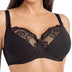Teyli Bras for Women with Adjustable Straps - Women's Bra with lace Detail - Soft Cotton Bra - Underwired Bras Black 30J