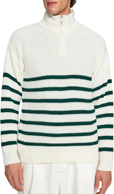 Trendyol Man Basics Regular fit Basic High Neck Knitwear Sweater,Green,M