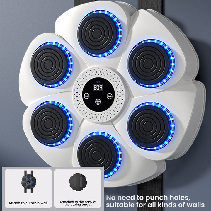 Smart Music Boxing Machine – Wall-Mounted Boxing Toy with Gloves, 9 Speed Modes