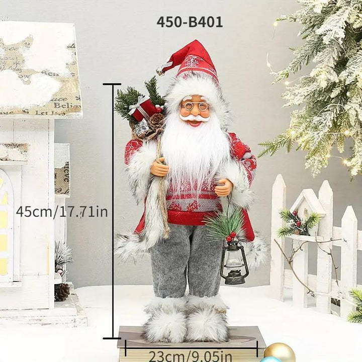 30cm Santa Claus Christmas Figurine – Festive Holiday Decoration Gift