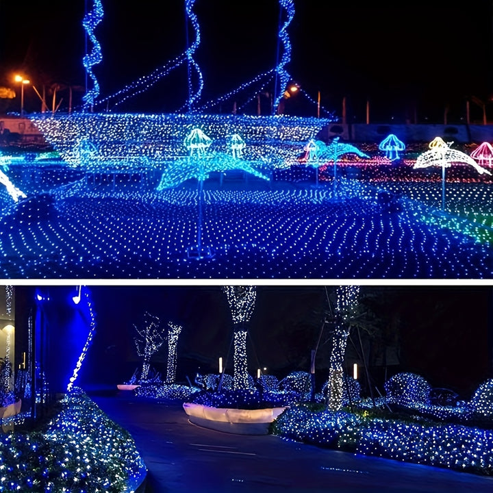 320 LED Net Mesh Lights 3x2m – 8 Modes Christmas Fairy Lights UK Plug