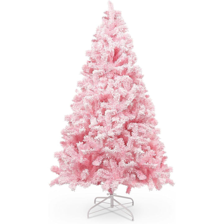 Pink Artificial Christmas Tree – Realistic Branches with Metal Stand