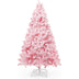 Pink Artificial Christmas Tree – Realistic Branches with Metal Stand