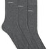 BOSS Men's 3P RS Uni CC Regular Socks, Medium Grey, 9-11
