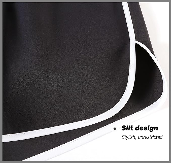 APTRO Women Swim Shorts Board Shorts Swimming Surf Beach Shorts Bikini Bottoms Quick Dry Ladies Swim Trunks Black, 2XL