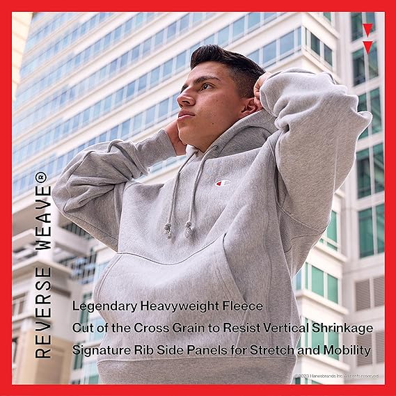 Champion LIFE Men's Reverse Weave Pullover Hoodie, Oxford Gray-Gf68, S