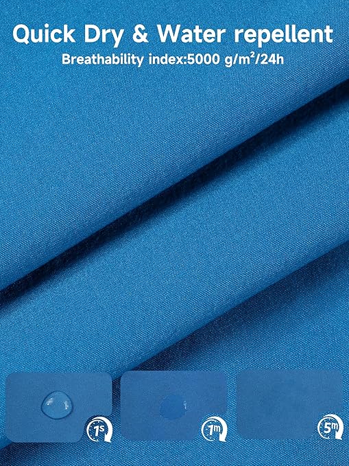 YoungSoul Boys' Swimming Shorts with Compression Liner Quick Dry Kids Swim Trunks 2 in 1 Swimwear Beach Shorts Aqua Blue 9-10 Years Size 150