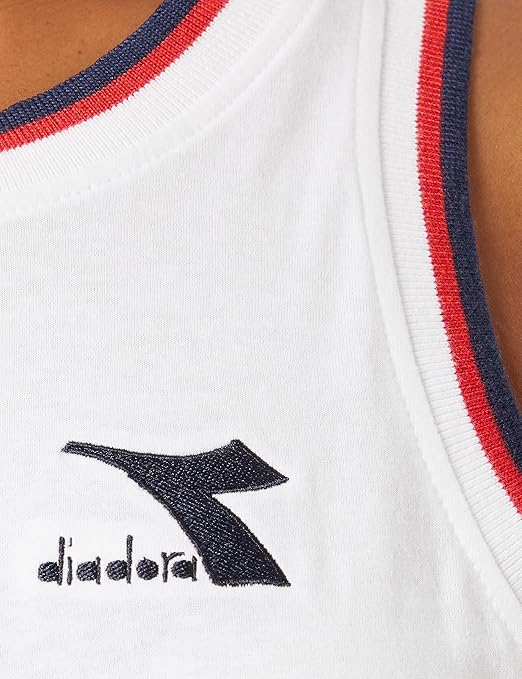 Diadora Women's L. Tank TWEENER, Optical White, XL