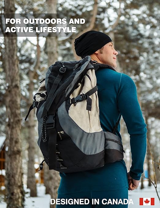 Merino.tech Merino Wool Base Layer Men - 100% Merino Wool Long Sleeve Thermal Shirts Midweight (S, 250 Navy)