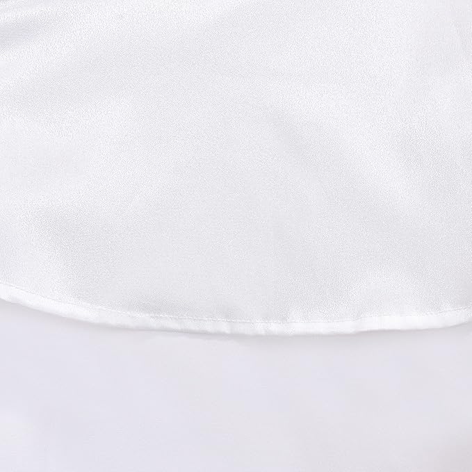 Sunny Fashion Girls Dress Formal White Chiffon Lace Sequin Baptism Wedding Bridesmaid Age 8 Years, White