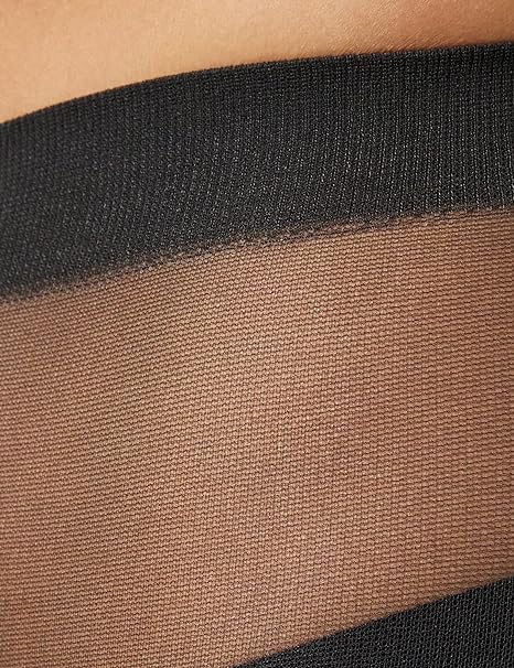 CHARNOS Women's 10 Denier Run Resist Tights, Black (Barely Black 103), M UK