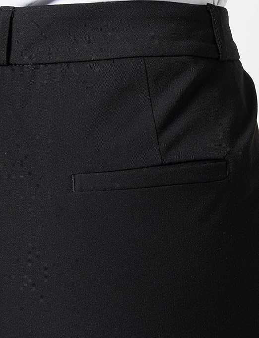 Koton Women's Flare Leg Kumaş Trousers High Rise Shorts, Black (999), Size 6