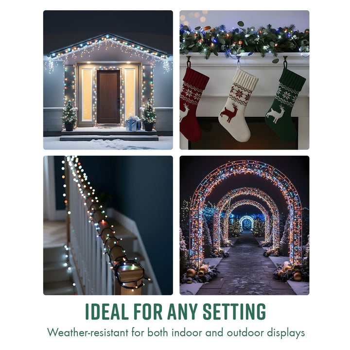 GloBrite 100–1000 LED Fairy Lights – 8 Modes Waterproof Outdoor Christmas Lights