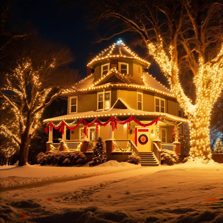 30m/50m/80m/100m Fairy Lights – Warm White & RGB, 8 Modes, Remote Control