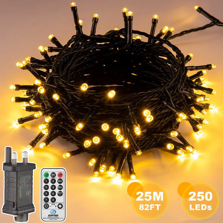 25m LED Fairy String Lights – Waterproof Outdoor Garden & Holiday Decor