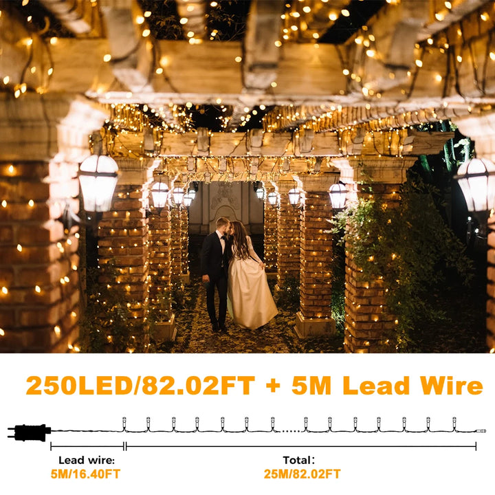25m LED Fairy String Lights – Waterproof Outdoor Garden & Holiday Decor