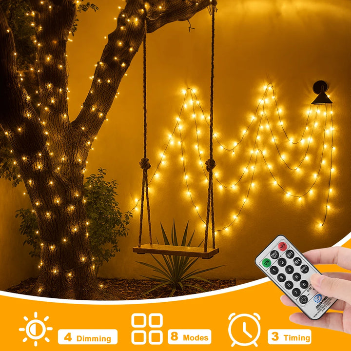 25m LED Fairy String Lights – Waterproof Outdoor Garden & Holiday Decor