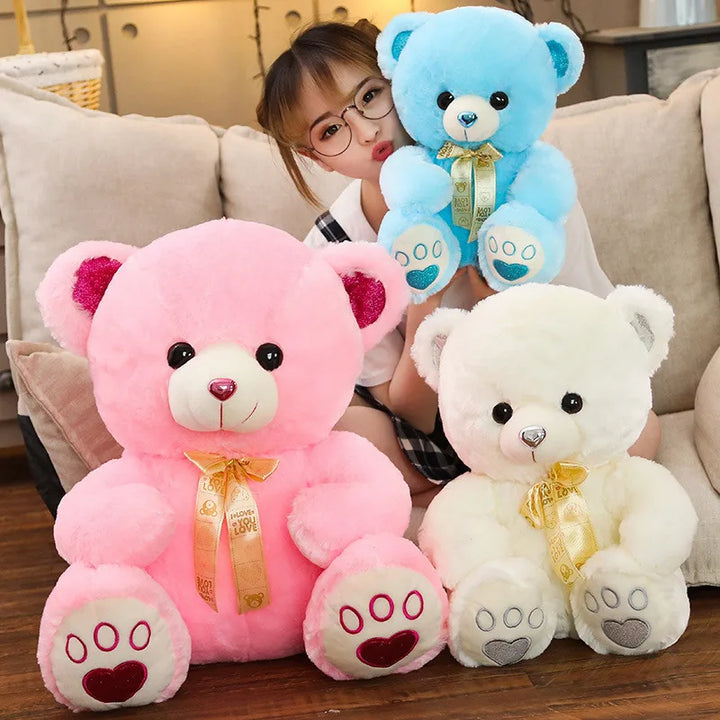 Huggale Teddy Bear Plush – Cute Cartoon Big Stuffed Animal Soft Toy Gift for Kids