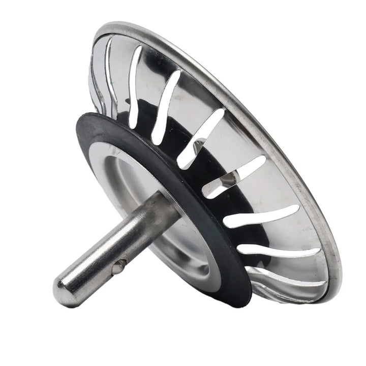 80mm Stainless Steel Sink Strainer – Kitchen/Bathroom Drain Plug & Waste Stopper