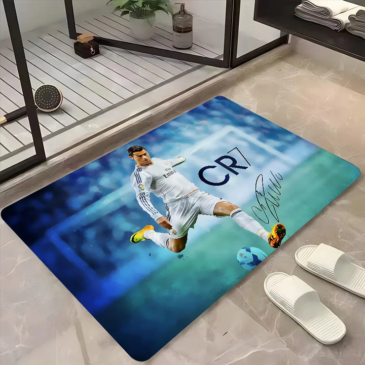Cristiano Ronaldo CR7 Floor Mat Doormats Home Carpet Foot Mat Anti-Slip