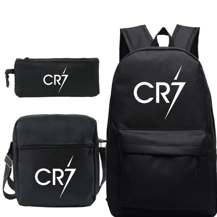 Cristiano Ronaldo CR7 School Bag Students Boys Girls 3 Pack