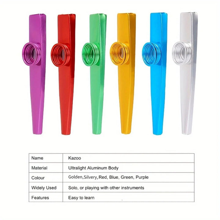Aluminum Alloy Kazoo with Storage Box – Beginner Musical Instrument