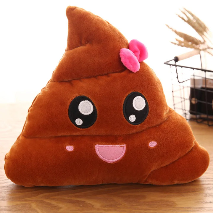Cute Cartoon Poo Plush – Funny Poop Expression Cushion Soft Toy
