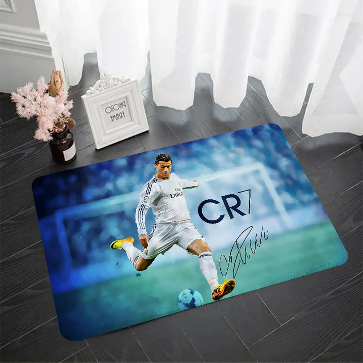 Cristiano Ronaldo CR7 Floor Mat Doormats Home Carpet Foot Mat Anti-Slip