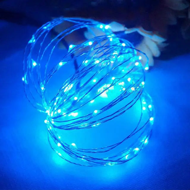 1–5M Copper Wire LED Fairy Lights – Warm String Lights for Christmas, Wedding & Party