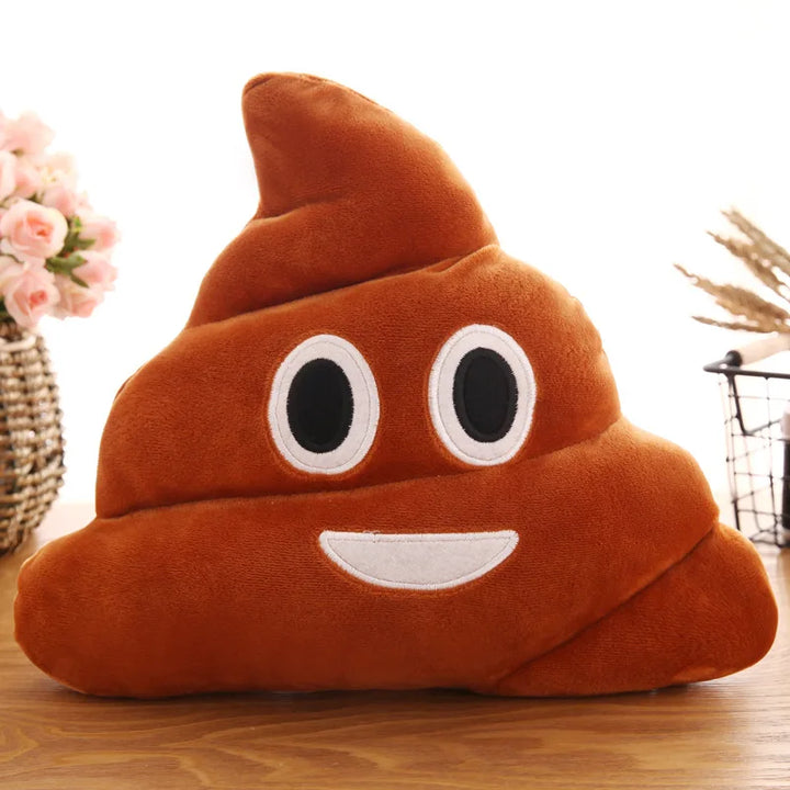 Cute Cartoon Poo Plush – Funny Poop Expression Cushion Soft Toy
