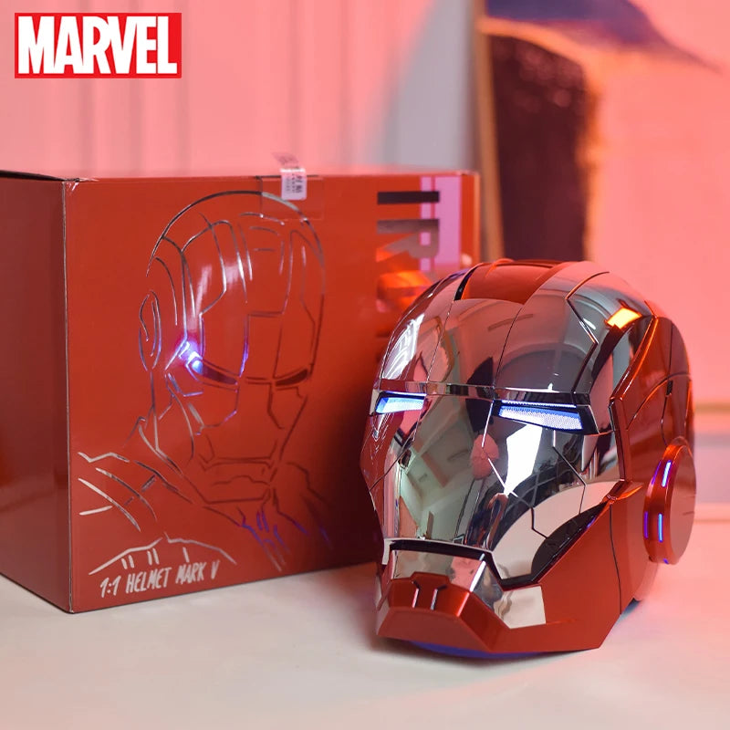 AutoKing 1:1 MK5 Iron Man Helmet – Wearable Cosplay Voice Control Light-Up Model