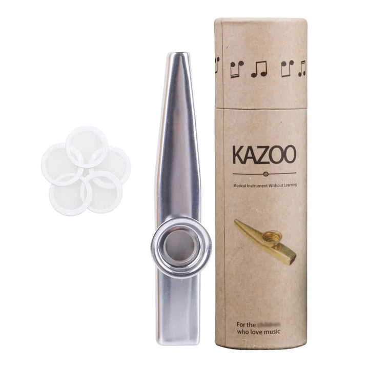 Aluminum Alloy Kazoo with Storage Box – Beginner Musical Instrument