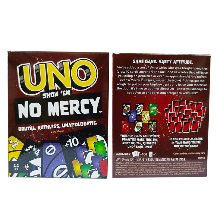 UNO Show No Mercy Card Game for Kids, Adults & Family Parties
