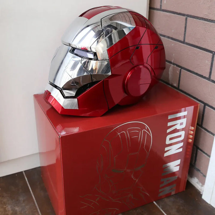 AutoKing 1:1 MK5 Iron Man Helmet – Wearable Cosplay Voice Control Light-Up Model