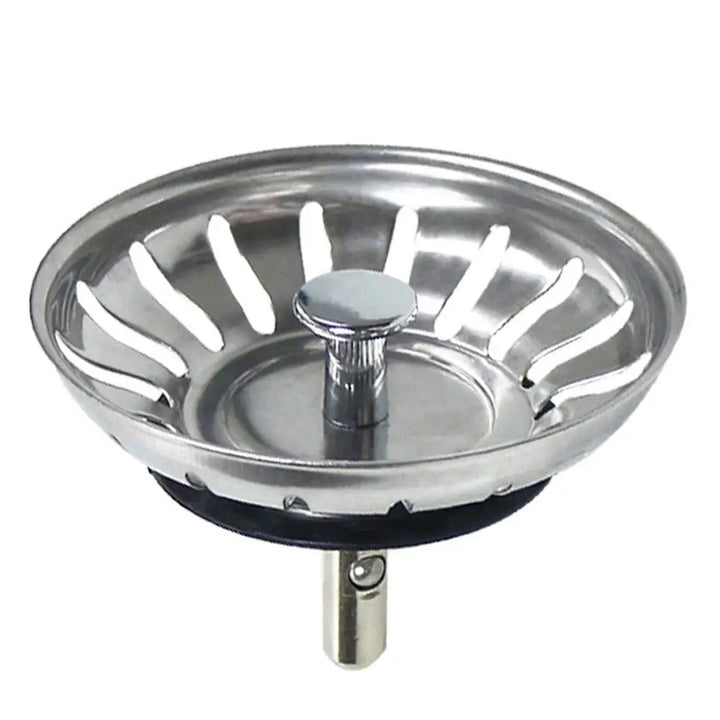 80mm Stainless Steel Sink Strainer – Kitchen/Bathroom Drain Plug & Waste Stopper