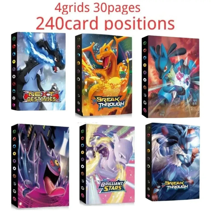 Pokémon Assorted Cards Bundle, 240pcs Holder Pokemon Collections Cards